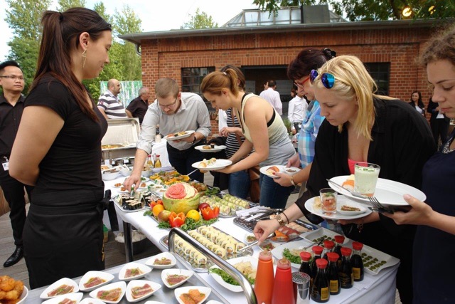 Buffet am Kundentag auf dem EUREF-Campus